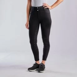 Horze Mia Thermo Silicone Full Seat Breeches 12 Horze Mia Thermo Silicone Full Seat Breeches -Equestrian Equipment Store 33710 black 6627