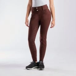 Horze Mia Thermo Silicone Full Seat Breeches 18 Horze Mia Thermo Silicone Full Seat Breeches -Equestrian Equipment Store 33710 dark brown 6008