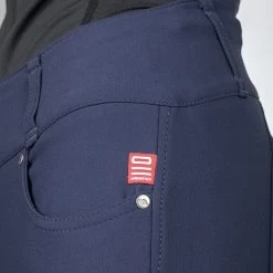 Back On Track Julia Knee Patch Breeches -Equestrian Equipment Store 33782 navy dt 1