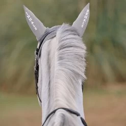 SmartPak Luxe Rider Reminders Ear Bonnet - Inhale/Exhale -Equestrian Equipment Store 33832 grey 002