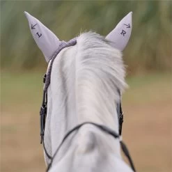 SmartPak Luxe Rider Reminders Ear Bonnet - Left/Right 6 SmartPak Luxe Rider Reminders Ear Bonnet - Left/Right -Equestrian Equipment Store 33833 grey 7268