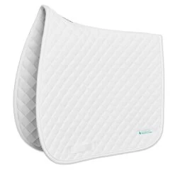 SmartPak Deluxe Organic Cotton Medium Diamond Dressage Saddle Pad 8 SmartPak Deluxe Organic Cotton Medium Diamond Dressage Saddle Pad -Equestrian Equipment Store 33836 white 2