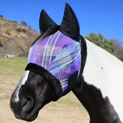 Kensington Fleece Fly Mask With Ears -Equestrian Equipment Store 33891 lavendermint