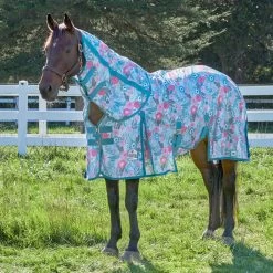 SmartPak Deluxe Patterned Fly Sheet W/ Earth Friendly Fabric -Equestrian Equipment Store 33954 floral 0713 b