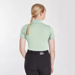 Hadley SunShield 1/4 Zip Short Sleeve By SmartPak - Clearance! -Equestrian Equipment Store 33993 lightfern 2