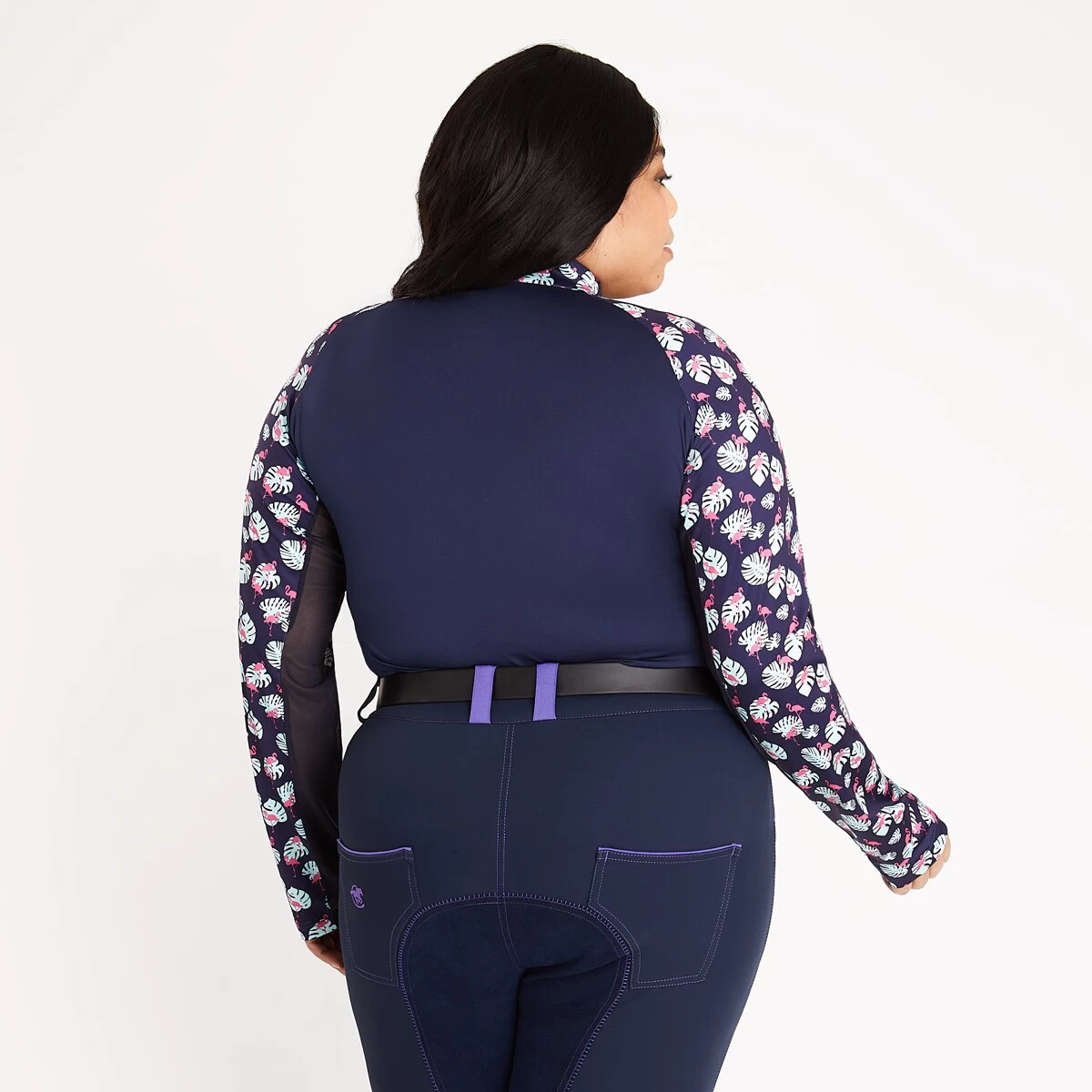 Piper SmartCore™ Block Print Long Sleeve ¼ Zip Sun Shirt - Clearance! 4 Piper SmartCore™ Block Print Long Sleeve ¼ Zip Sun Shirt - Clearance! - Image 4