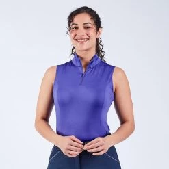 Piper SmartCore™ Sleeveless ¼ Zip Sun Shirt - Clearance! -Equestrian Equipment Store 33996 darkiris 3812