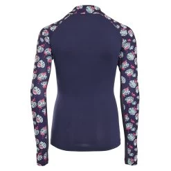 Piper SmartCore™ Block Print Long Sleeve Kids 1/4 Zip Sun Shirt By SmartPak - Clearance! -Equestrian Equipment Store 34004 flamingos 26448