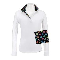 RJ Classics Maddie Jr Long Sleeve Show Shirt W/ 37.5 Temperature Regulating Technology - Clearance! -Equestrian Equipment Store 34066 flipflops 3