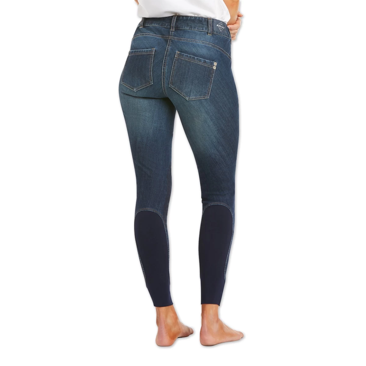 Ariat Halo B Denim Knee Patch Breech 2 Ariat Halo B Denim Knee Patch Breech - Image 2