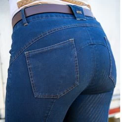 FITS Denim Full Seat Breeches -Equestrian Equipment Store 34125 midnight 2