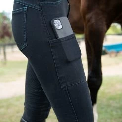 FITS Denim Full Seat Breeches -Equestrian Equipment Store 34125 onyx 3