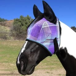 Kensington Fly Mask With Ears And Forelock Hole 9 Kensington Fly Mask With Ears And Forelock Hole -Equestrian Equipment Store 34174 lavendermint 1