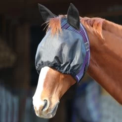 Kensington Uviator Fly Mask With Ears -Equestrian Equipment Store 34182 lavendermint
