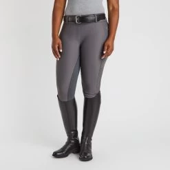 Piper Fusion Suede Patch By SmartPak - Full Seat -Equestrian Equipment Store 34397 charcoal 1