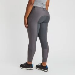 Piper Fusion Suede Patch By SmartPak - Full Seat -Equestrian Equipment Store 34397 charcoal 4