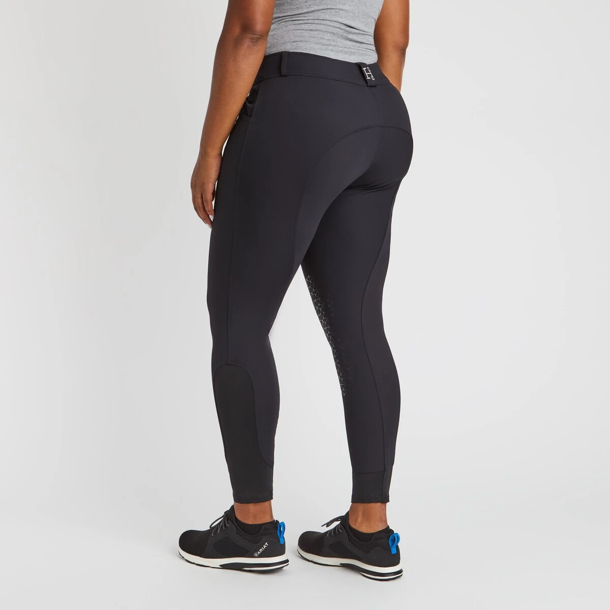 Hadley Mid-Rise Silicone Grip Breeches By SmartPak - Knee Patch 3 Hadley Mid-Rise Silicone Grip Breeches By SmartPak - Knee Patch - Image 3