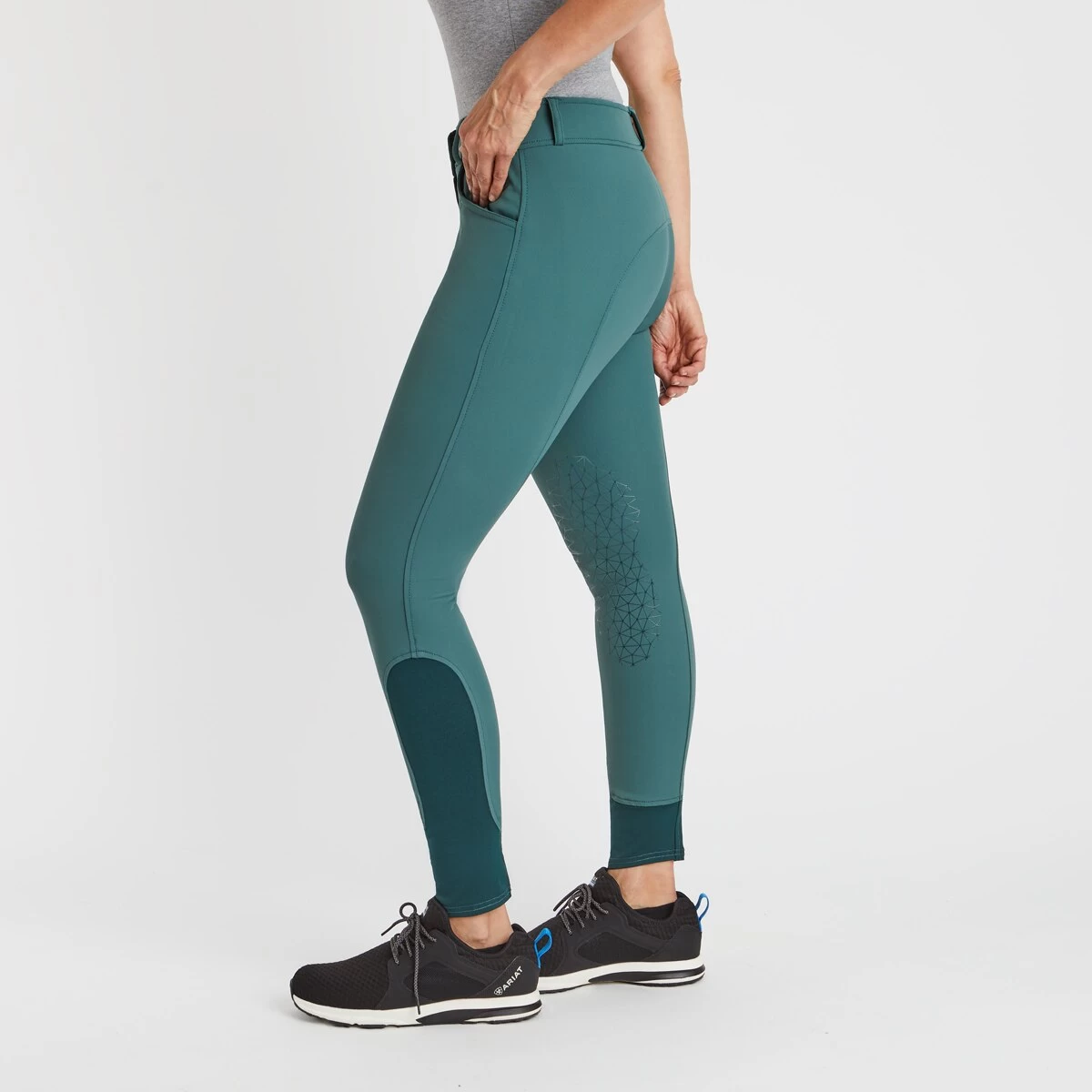 Hadley Mid-Rise Silicone Grip Breeches By SmartPak - Knee Patch 8 Hadley Mid-Rise Silicone Grip Breeches By SmartPak - Knee Patch - Image 8