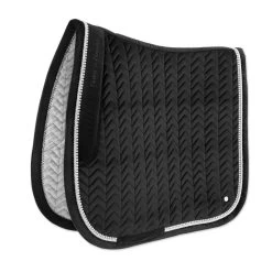 SmartPak Luxe Collection Dressage Saddle Pad - Velvet & Pearls Collection 7 SmartPak Luxe Collection Dressage Saddle Pad - Velvet & Pearls Collection -Equestrian Equipment Store 34457 black 2