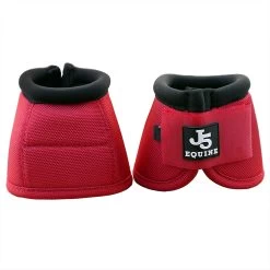 J5 Equine Premium Bell Boots -Equestrian Equipment Store 34535 red 1