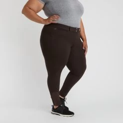 Piper Knit Mid-Rise Breeches By SmartPak - Full Seat - Clearance! -Equestrian Equipment Store 34544 brownquartz 4