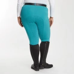 Piper Knit High-Rise Breeches By SmartPak - Full Seat 39 Piper Knit High-Rise Breeches By SmartPak - Full Seat -Equestrian Equipment Store 34549 darkeucalyptus 0989