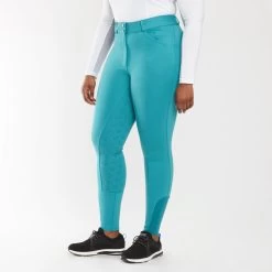 Piper Knit High-Rise Breeches By SmartPak - Full Seat 36 Piper Knit High-Rise Breeches By SmartPak - Full Seat -Equestrian Equipment Store 34549 darkeucalyptus 19240