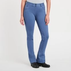 Piper Knit Mid-Rise Boot Cut Breeches By SmartPak - Knee Patch - Clearance! -Equestrian Equipment Store 34551 lake 3