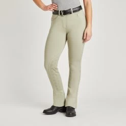 Piper Knit Mid-Rise Boot Cut Breeches By SmartPak - Knee Patch - Clearance! -Equestrian Equipment Store 34551 sage 1