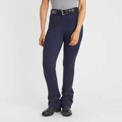 Piper Knit High-Rise Boot Cut Breeches By SmartPak - Knee Patch -Equestrian Equipment Store 34553 navy 1