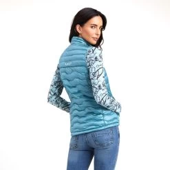 Ariat Ideal Down Vest - Clearance! -Equestrian Equipment Store 34573 iridescentarctic 3