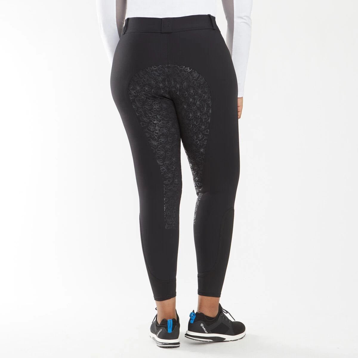 Hadley Mid-Rise Floral Silicone Grip Breeches By SmartPak - Full Seat 4 Hadley Mid-Rise Floral Silicone Grip Breeches By SmartPak - Full Seat - Image 4