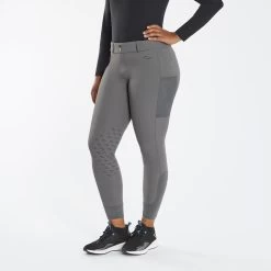 SmartTherapy® ThermoBalance® Ceramic Fusion Breeches - Knee Patch -Equestrian Equipment Store 34986 charcoal 3