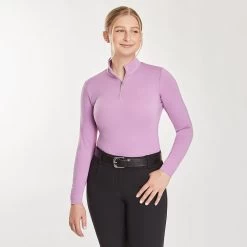 Hadley Sunshield 1/4 Zip Printed Long Sleeve By SmartPak - Clearance!