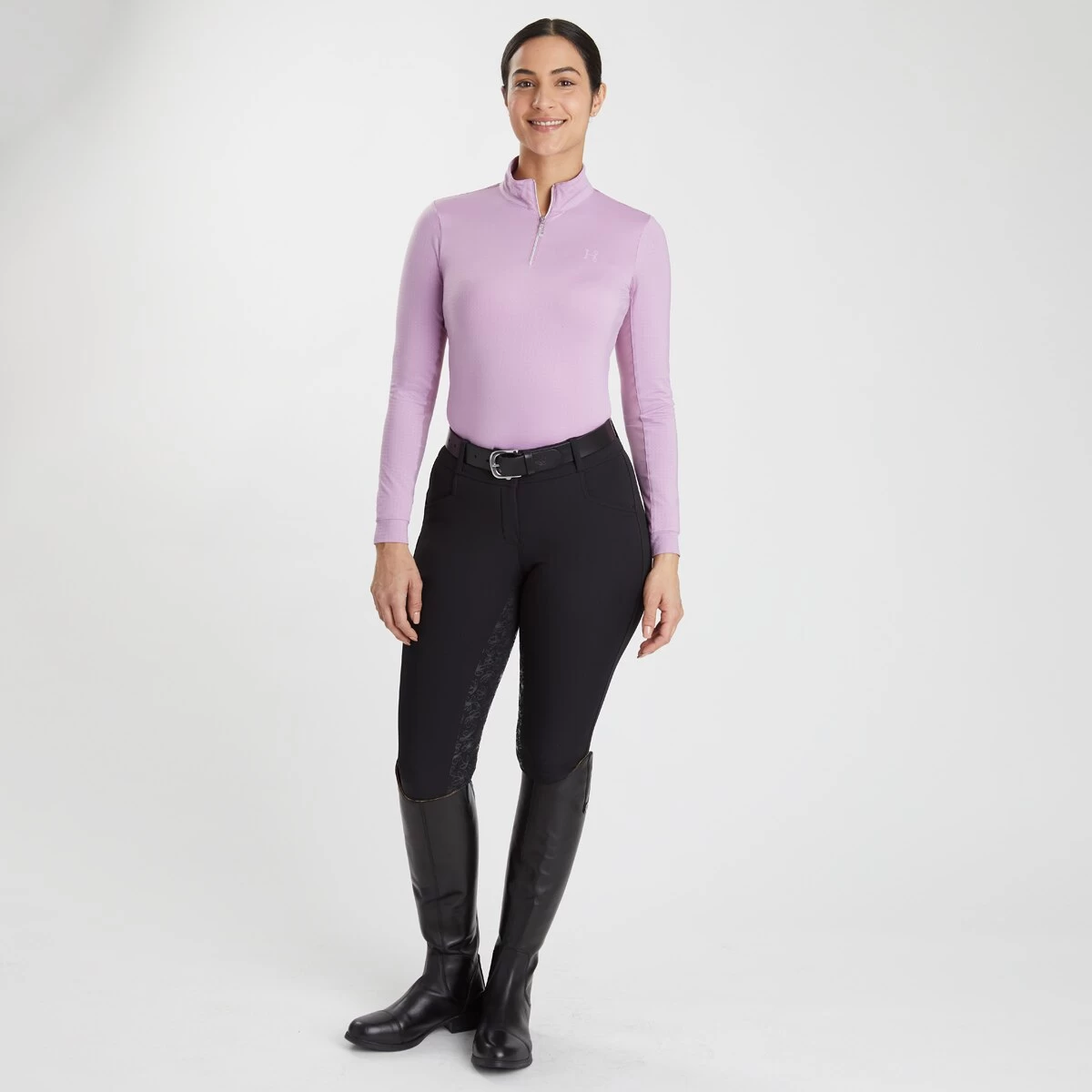 Hadley Mid-Rise Floral Silicone Grip Breeches By SmartPak - Full Seat 5 Hadley Mid-Rise Floral Silicone Grip Breeches By SmartPak - Full Seat - Image 5