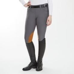 Piper Tan Patch II Low-Rise Side Zip Breeches By SmartPak -Equestrian Equipment Store 35139 charcoal 26203