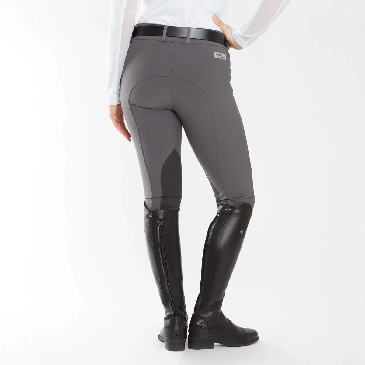 Piper Classic II Low-Rise Side Zip Breeches By SmartPak - Knee Patch 2 Piper Classic II Low-Rise Side Zip Breeches By SmartPak - Knee Patch - Image 2