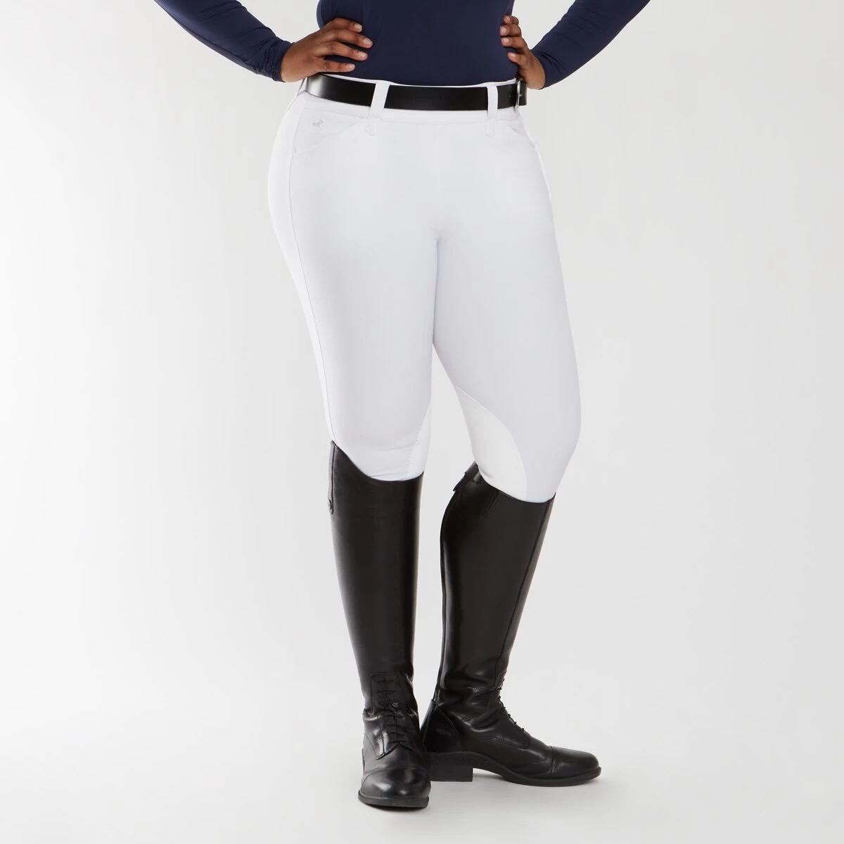 Piper Classic II Low-Rise Side Zip Breeches By SmartPak - Knee Patch 5 Piper Classic II Low-Rise Side Zip Breeches By SmartPak - Knee Patch - Image 5