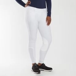 Piper Classic II Low-Rise Side Zip Breeches By SmartPak - Knee Patch 26 Piper Classic II Low-Rise Side Zip Breeches By SmartPak - Knee Patch -Equestrian Equipment Store 35141 white 19609