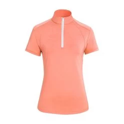 RJ Classics Sasha Short Sleeve Sun Shirt W/ 37.5 Temperature Regulating Technology - Clearance! -Equestrian Equipment Store 35351 cantaloupe 3