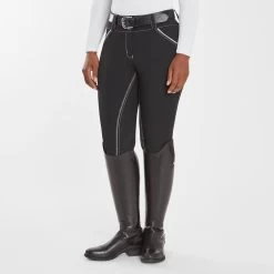 Piper Evolution Curvy Fit Breeches By SmartPak - Full Seat -Equestrian Equipment Store 35578 blackwhite 3926
