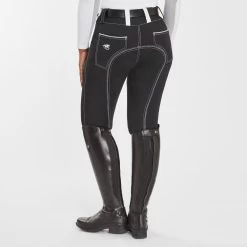 Piper Evolution Curvy Fit Breeches By SmartPak - Full Seat -Equestrian Equipment Store 35578 blackwhite 3954