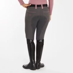 Piper Evolution Curvy Fit Breeches By SmartPak - Full Seat -Equestrian Equipment Store 35578 charcoallightrosewood 2448