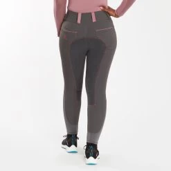 Piper Evolution Curvy Fit Breeches By SmartPak - Full Seat -Equestrian Equipment Store 35578 charcoallightrosewood 4134