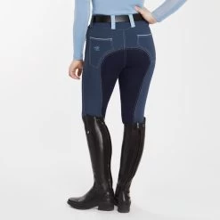 Piper Evolution Curvy Fit Breeches By SmartPak - Full Seat -Equestrian Equipment Store 35578 darkrightbluelight 2567