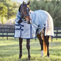 SmartMesh Ultimate Fly Sheet -Equestrian Equipment Store 93 bbg 32081 whitenavycheck printdigital 4579