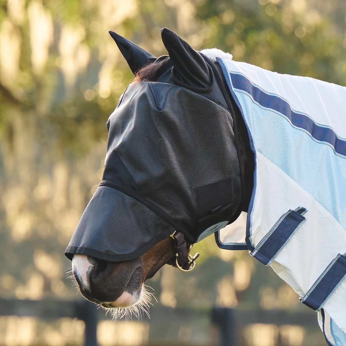 SmartPak UV90+ Fly Mask W/ Extended Nose 2 SmartPak UV90+ Fly Mask W/ Extended Nose - Image 2